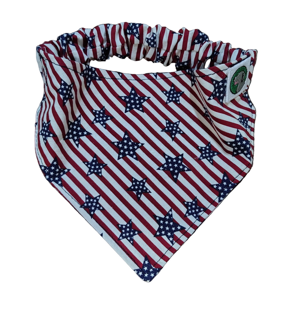 4th of July Bandanna - Elastic Band - Medium