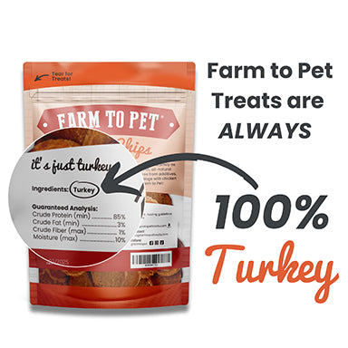 Farm to Pet Turkey Chips 4oz