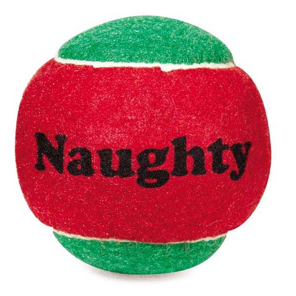 Zanies Naughty or Nice Tennis Balls 6pk