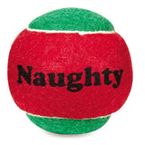 Zanies Naughty or Nice Tennis Balls 6pk