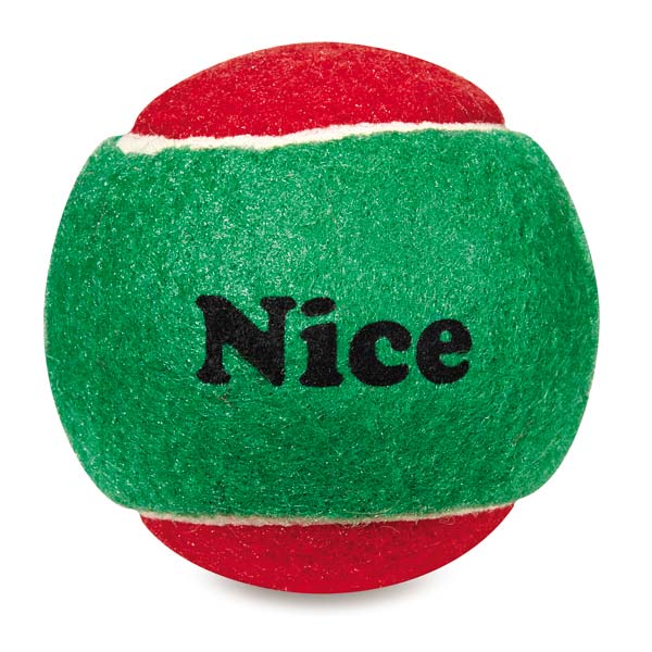 Zanies Naughty or Nice Tennis Balls 6pk