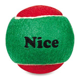 Zanies Naughty or Nice Tennis Balls 6pk