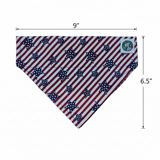 4th of July Bandanna - Collar Attach - Medium