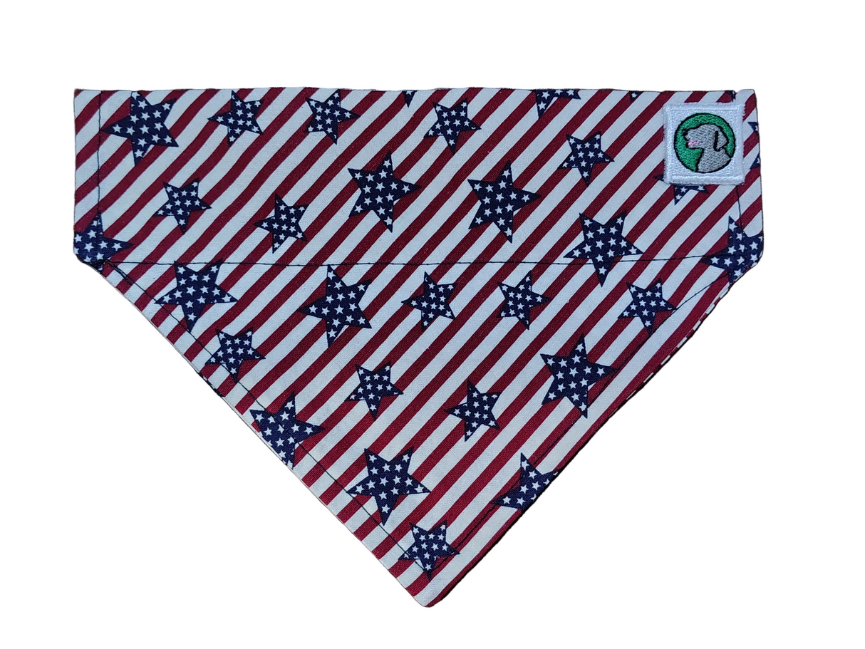 4th of July Bandanna - Collar Attach - Medium