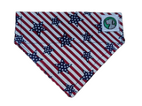 4th of July Bandanna - Collar Attach - Small