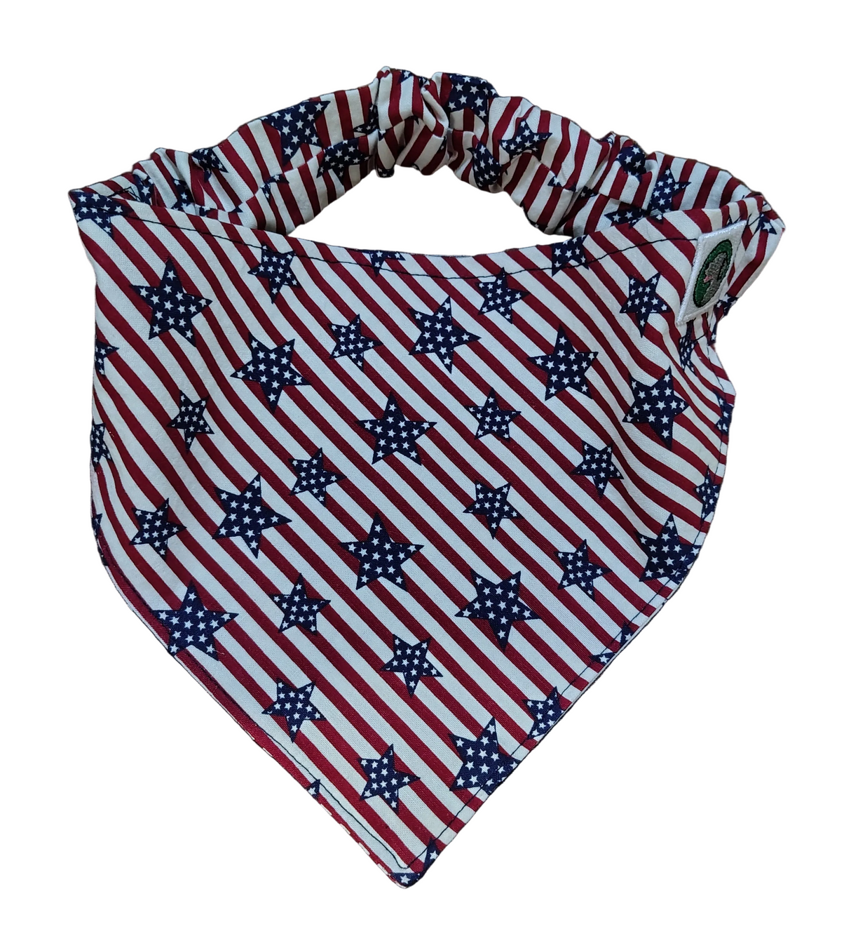 4th of July Bandanna - Elastic Band - Large