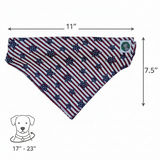 4th of July Bandanna - Elastic Band - Large