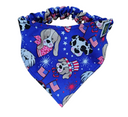 4th of July Bandanna - Elastic Band - Medium