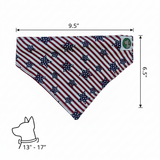 4th of July Bandanna - Elastic Band - Medium