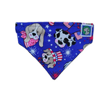 4th of July Bandanna - Elastic Band - Small