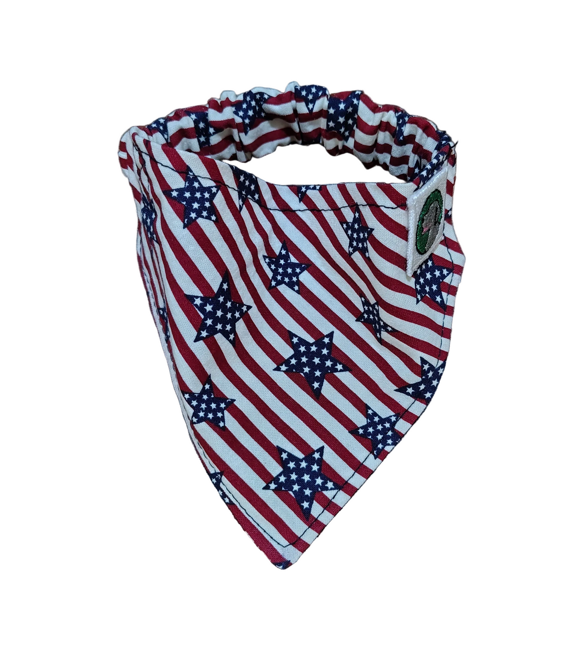 4th of July Bandanna - Elastic Band - Small