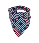 4th of July Bandanna - Elastic Band - Small